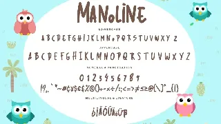 Manoline Fun Advertisement Font