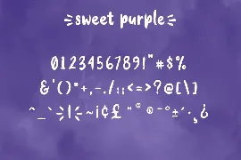 Sweet Purple -  fun font