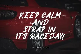 Fast Racing - Brave Handwritten Font