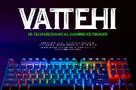 Latunner - Gaming Display Font