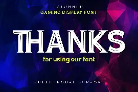 Latunner - Gaming Display Font