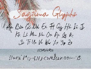 Sagtima Brush font