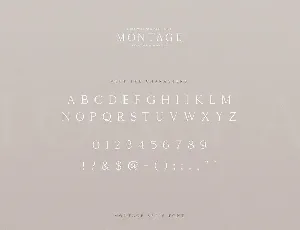 Montage Serif Font