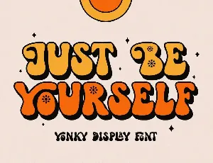 Yonky Display font