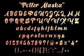 Potter Alaska font