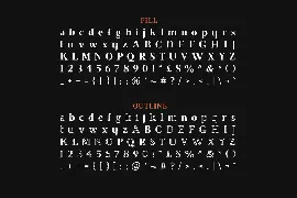 Brixton (Fill and Outline) font