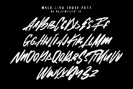 Malo Aino Graffiti Brush Font