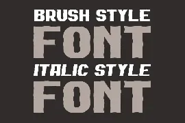 Dexan Gorisa Brush - Regular + Italic font