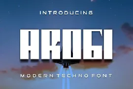 Arogi font