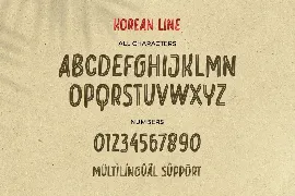 Korean - Layered Handwritten Font