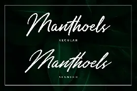 Manthoels - Stylish Signature font