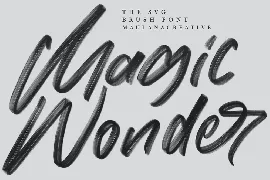 Moriss Ward SVG Brush Font