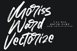 Moriss Ward SVG Brush Font