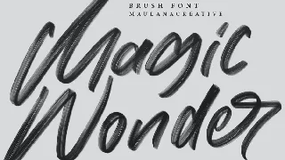 Moriss Ward SVG Brush Font