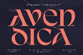 Avendica - Serif Display font