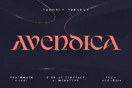 Avendica - Serif Display font