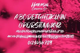 Harashi Handwritten Brush Font