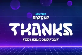 SAZONE â€“ Futuristic Font