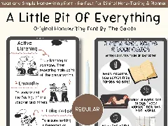 A Little Bit Of Everything Handwritten Font Bundle