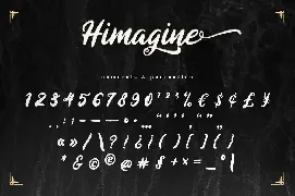 Himagine - Handwritten Swash Font