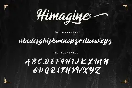 Himagine - Handwritten Swash Font