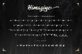 Himagine - Handwritten Swash Font