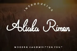 Aliaka rimon font