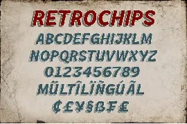 Retrochips font