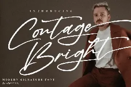 Contage Bright Modern Signature Font