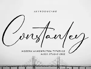 Constanley - Signature Font