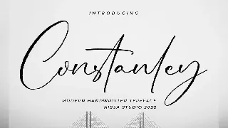 Constanley - Signature Font