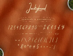 Jackyband - Signature Font