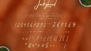 Jackyband - Signature Font