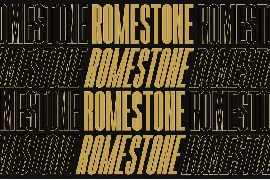 Romestone font