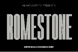 Romestone font