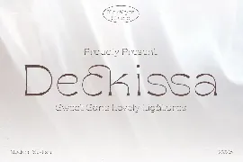 Deckissa - Lovely Serif font