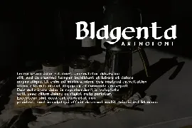 Blagenta - Serif Font