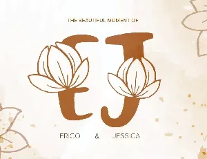 Brown Monogram Font