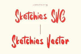 Sketchies SVG Brush Font