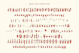 Sketchies SVG Brush Font