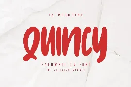 Quincy - Handwritten Font