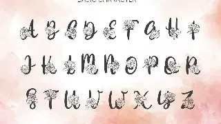 Gloria Monogram Font