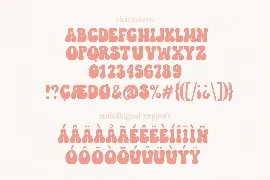 Honey Babe Groovy Retro Font