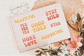 Honey Babe Groovy Retro Font