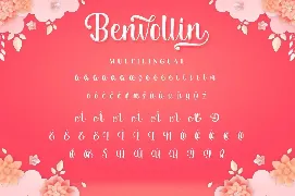 Benvollin - Cursive Handwritten Font