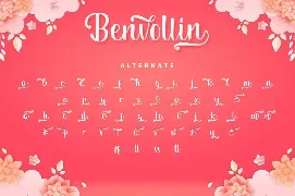 Benvollin - Cursive Handwritten Font