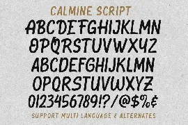 Calmine font