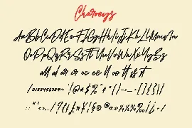 Charoeys Handwritten Script Font