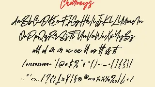 Charoeys Handwritten Script Font