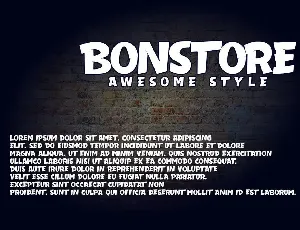 Bonstore - Display Font